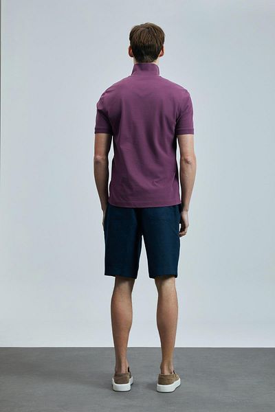 Lufian Tricou cu gât polo pentru bărbați roșu Claret 111040206 Laon Polo