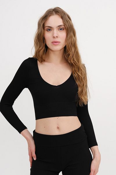 Addax Μπλούζα V-Neck Basic B0560-asn75