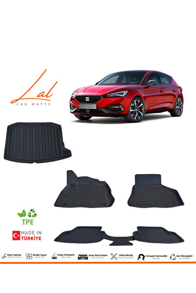 Lal Seat Leon Mk4 E-tsi Otomatik Vites 3d Havuzlu Paspas Bagaj Havuzu Seti (2...