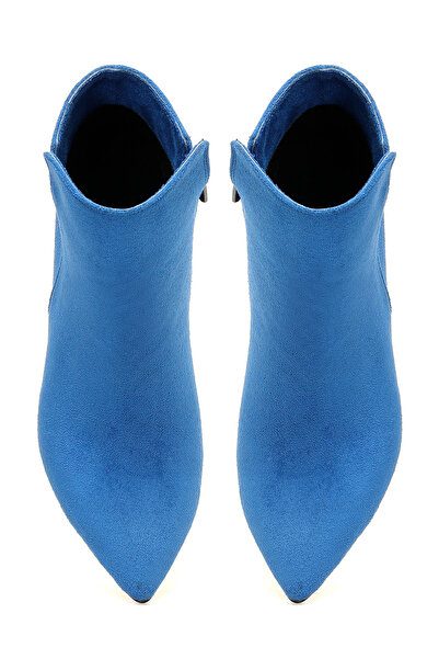 Butigo CYRUS 3PR Mavi Kadın Topuklu Bot