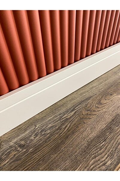 PashaDekor 10 Cm Yalı Serisi K1-10 Model Lake Beyaz Pvc Süpürgelik