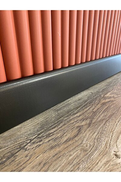 PashaDekor 8 Cm Düz Siyah Parke Süpürgelik