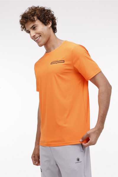 lumberjack ML TIM 11ELG1009 4FX Tricou portocaliu pentru bărbați cu mânecă sc...