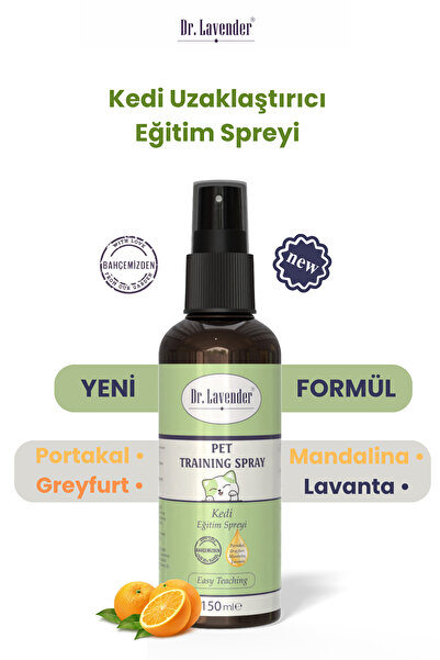 Dr.Lavender Kedi Uzaklaştırıcı Eğitim Spreyi Organik Bitkisel Yağlı Caydırıcı, Kovucu