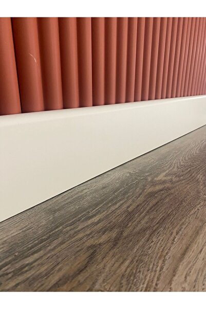 PashaDekor 10 Cm Lake Beyaz Pvc Kaplama Parke Süpürgelik