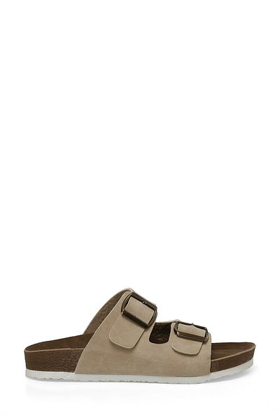 Polaris 319853.Z 4FX Beige Women's Slippers - Mushroom Design