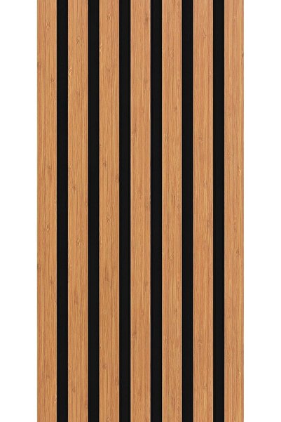 ATS YAPI AKUSTİK 12 Adet Kendinden Yapışkanlı Ahşap Çıta 240 Cm - Bambu
