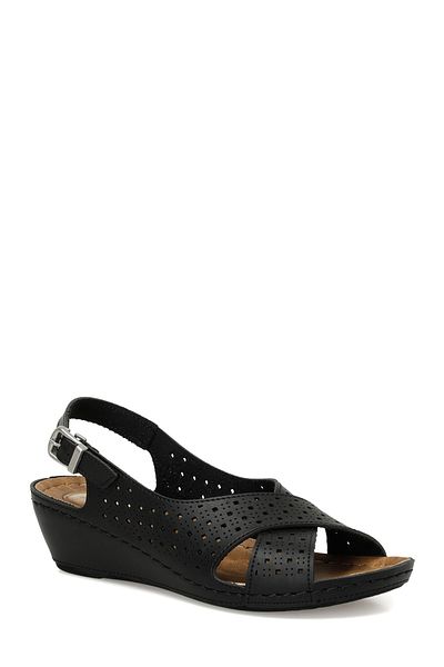 Polaris 162751 .Z4FX - Black Women's Comfort Sandals