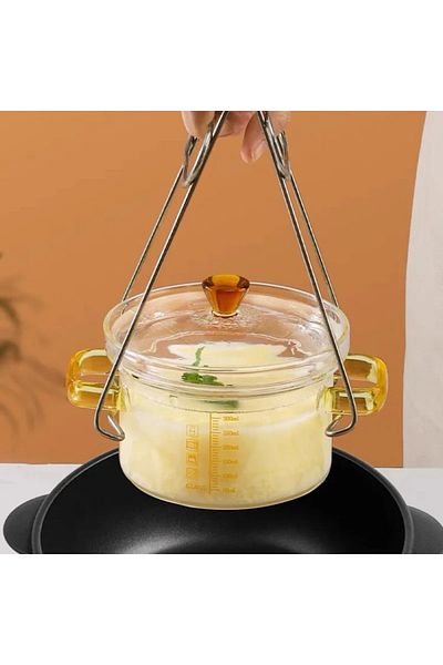 Karçiçeği Home 2-Piece Mini Glass Pot 300-150 ml