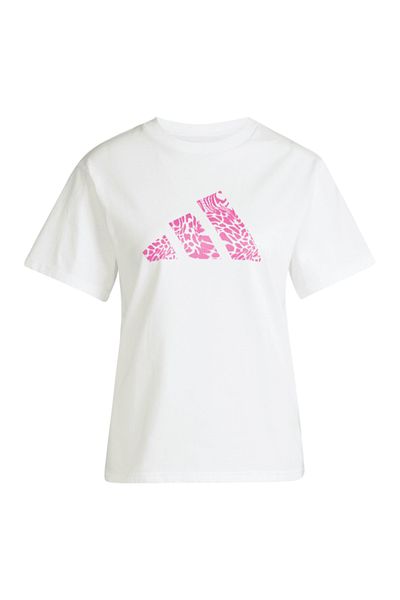 adidas W C Camo Tee dámské ležérní tričko JN9107 bílé