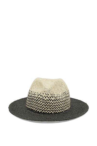 Butigo Dark Straw Hat-W 4Fx Black Women's Straw Hat