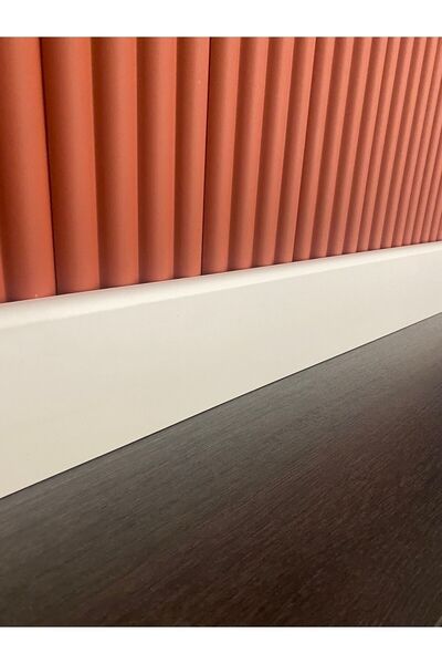 PashaDekor 10 Cm Yalı Serisi T Model Lake Beyaz Pvc Süpürgelik