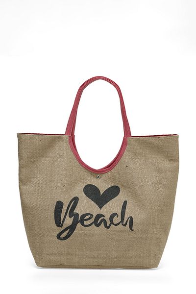 Butigo JUT BEACH PLJ 4FX Rosa Damen-Strandtasche