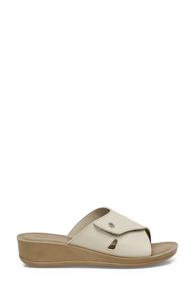 Polaris 405239.Z4Fx Gold Women's Wedge Heel Slippers