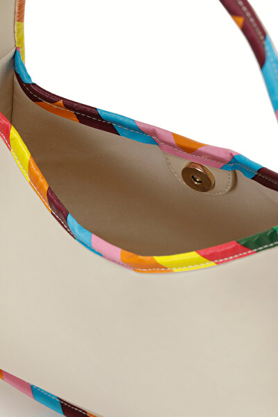 Butigo Кольорова сумка через плече - 4FX Екрю Мульти Жіноча сумка через плече