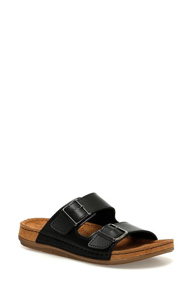 Polaris 164361.Z4FX - Black Women's Slippers