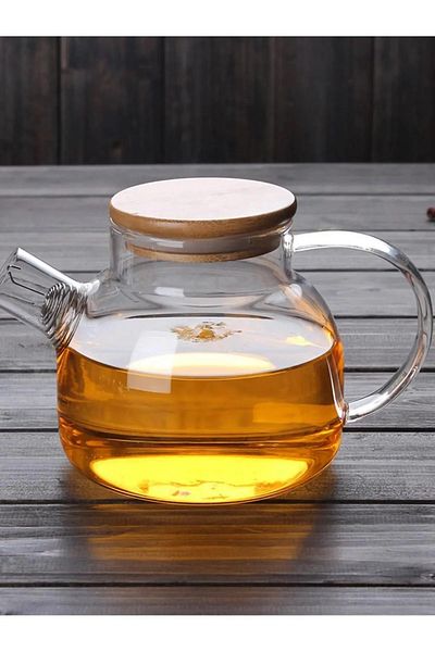 Grossberg Coffee Heat Resistant Glass Teapot with Strainer 1000 ml
