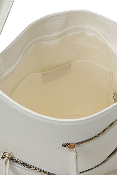 Polaris NTRL COKGOZLU CPRZ 4FX - Λευκή γυναικεία τσάντα χιαστί