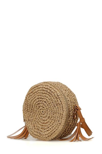 Butigo Geantă crossbody pentru femei CROSSBODY CROSS Sand cu răchită