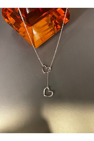 staınless steel Heart Intertwined Steel Necklace