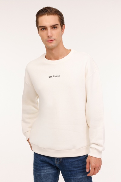 Kinetix Мъжки суитшърт ML FRANK 16CTY114 4PR в цвят екрю