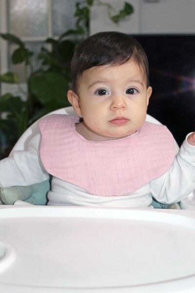 elibaby 100% Organic Cotton 4 Layer Multi Extra Soft Muslin Flower Apron Powd...