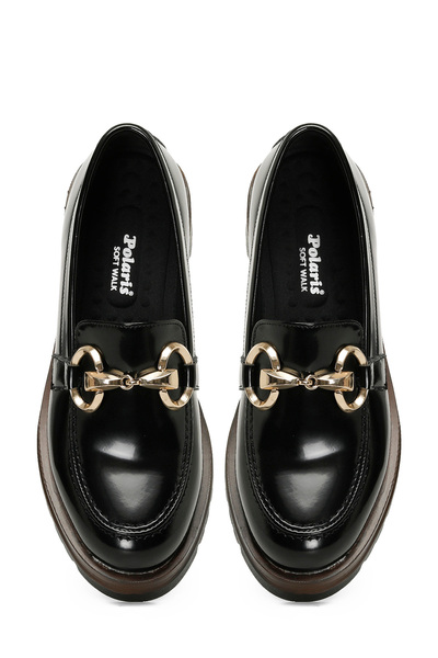 Polaris 324504R.Z 4PR Siyah Kadın Oxford Ayakkabı