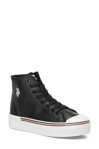 U.S. Polo Assn. PENELOPE HIGH PW 4PR - Μαύρα Γυναικεία Sneaker Μποτάκια