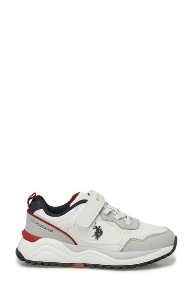 U.S. Polo Assn. NOU 4PR Pantofi sport albi pentru băieți
