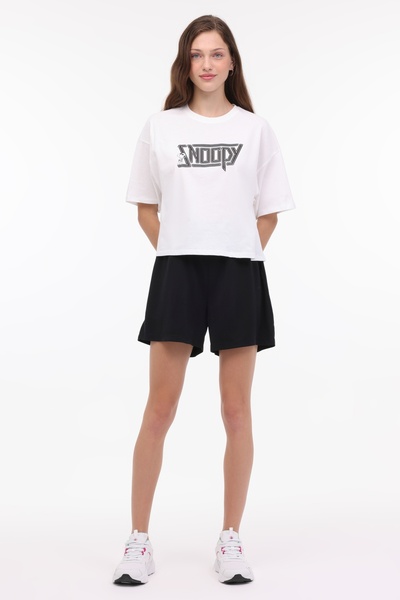 lumberjack Γυναικείο κοντομάνικο μπλουζάκι WL LINUS 11GFL996 4FX Ecru