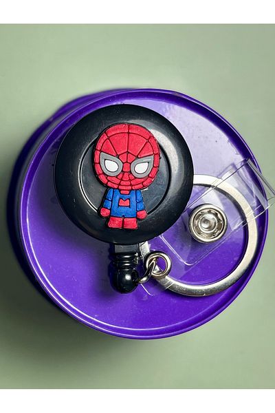 dr hande Yoyo Id Badge with Key “Spiderman” ! !Specify the Color You Want in the Order Note! !