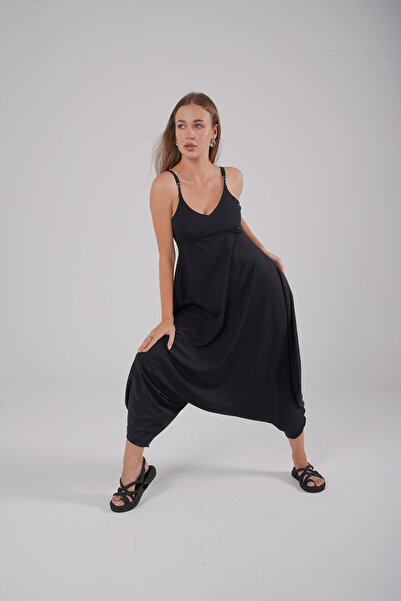 Rouge basıc Shalwar Jumpsuit with Adjustable Straps