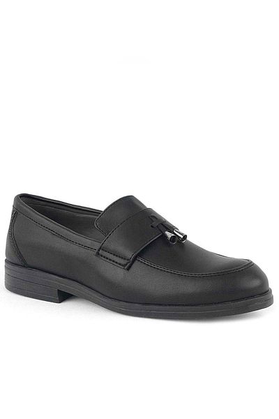 Rakerplus Loafer Black Matte Pantofi clasici pentru copii pentru bărbați