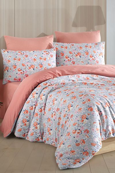 Rimo Home Double Duvet Cover Set with Elastic Sheets
