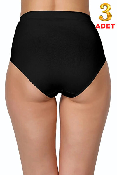 Limon Socks High Waist Seamless Elasticless Kilot Laser Cut Non-Marking (3 Pcs) Women's Panties