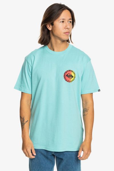 Quiksilver Longfade Tees Blue Men's Short Sleeve T-Shirt