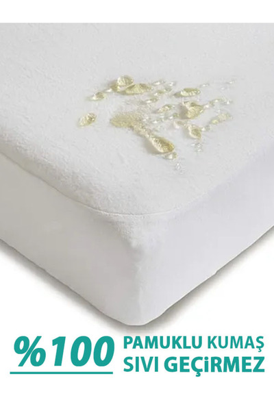 SUVAY %100 Pamuklu Sıvı Geçirmez Bebek Ve Çocuk Yatak Koruyucu Alez, Park Beşik, Kreş Anaokulu Alezi
