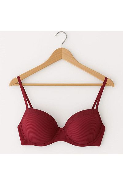 enmodaiçgiyim Sutien pentru femei cu dungi burgundy