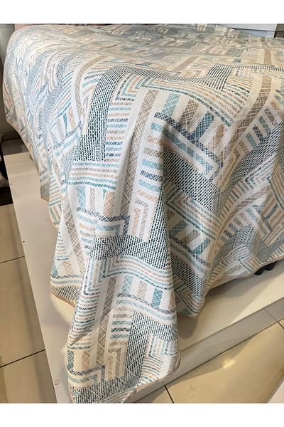 ŞENER HOME Meander Pattern Printed 200X240 Cm. Double (Battal) Single Pike