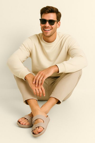 Jack & Jones Ανδρικές παντόφλες Jack&jones Beige12204004