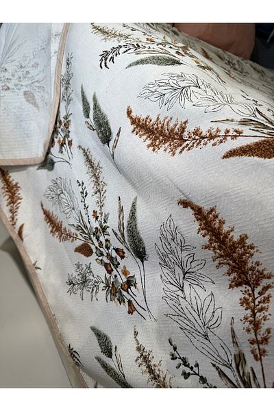 ŞENER HOME Spike Pattern Printed 200X240 Cm. Double (Battal) Single Pike