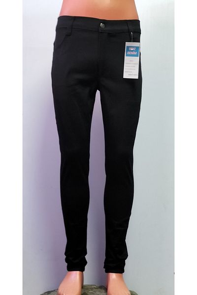BeyzDenim Men's Black Lycra Gabardine (Jeans) Trousers Plus Size