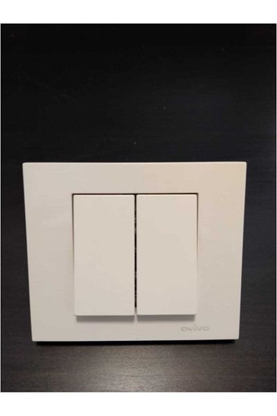 Tenda Ovivo Grano White - Double Switch and Frame Set