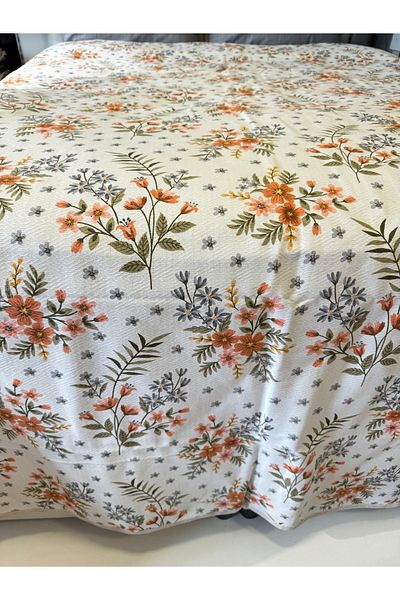 ŞENER HOME Gelincikpattern Printed 200X240 Cm. Double (Battal) Single Pike