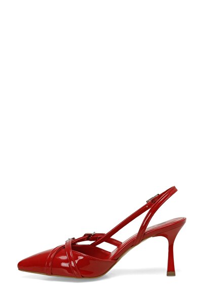 Butigo 24S-610 4FX červené dámské boty na podpatku