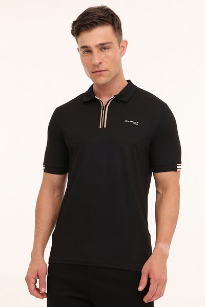 lumberjack Ανδρικό κοντομάνικο μπλουζάκι ML FRANKY 12BA-111 4PR μαύρο