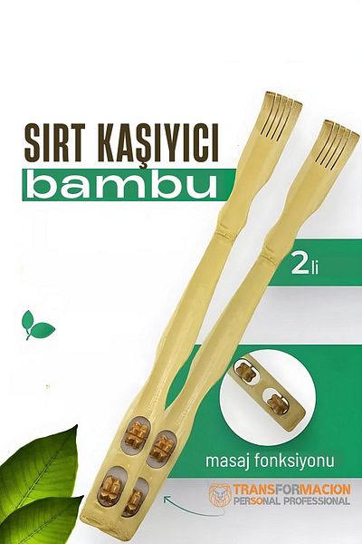 Transformacion Massage Back Scratcher - Bamboo Back Scratcher Set of 2 721765