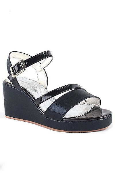 hapshoe Pantofi cu toc cu pană Aurora Black pentru fete