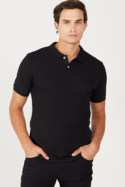 Lee Polo T-shirt Siyah Erkek Kısa Kol T-Shirt