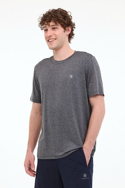 lumberjack ML TED 11C-PRF3006 5FX BLACK MELANGE Ανδρικό κοντομάνικο μπλουζάκι